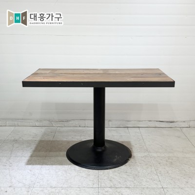 중고원목테이블(철테두리) 1005x555-2EA